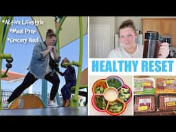 HEALTHY RESET for the Week! Active Lifestyle | Meal Prep | Grocery Haul! Weight Loss Journey