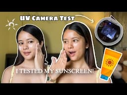 I tested my SUNSCREEN under UV CAMERA TEST 🌤| my daily routine for glowing skin ✨| Ana Tamang