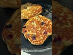 The Fluffiest Lemon Blueberry Poppy Seed Pancakes (high-protein & gluten-free!)