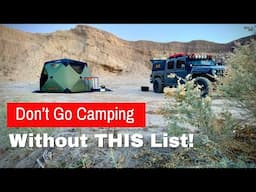 12 Most commonly forgotten camping items