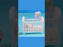 Miniature DIY : Cute Baby Cot, Cardboard House Nursery Room  #miniaturediy #cardboardhouse