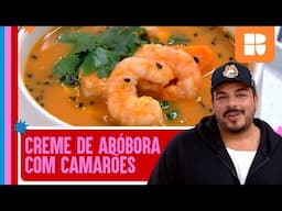 Creme de abóbora com camarões RÁPIDO e DELICIOSO do Luis Lobianco | Panela Quente | Receitas