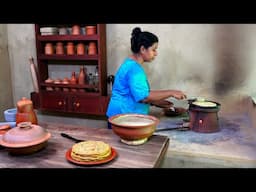 Healthy Dosa Recipe ❤ Instant Herbal Leaves Atta flour Dosa without yeast with Healthy Mango Curry