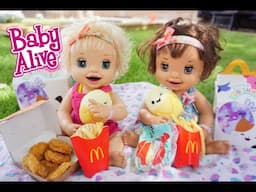 BABY ALIVE Ruby Snow McDonald's Outing With Margie McCabe!