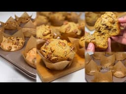 CARROT MUFFIN Recipe with DIY Tulip Muffin Liner