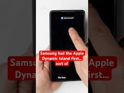 Samsung had the “dynamic island” before Apple…sort of (Samsung Galaxy S25 Ultra)