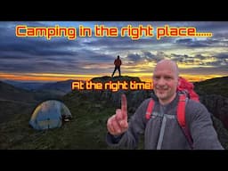 Summit camping in the Lake District. A sunset and sunrise I'll never forget!