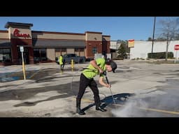 Pressure Washing Chick-Fil-A The Dirtiest One Yet!