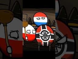 Zombies in Europe. Happy three friends. Countryballs