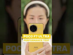 #POCOF7Ultra performance test: #Shorts