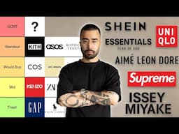 Ranking Clothing Brands | BEST to WORST