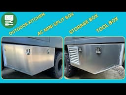How to build a Storage or Tool Box Underbody/Underfloor Aluminum Truck Box. All DIY !!!