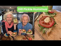 How to Make Dill Pickle Hummus 🥒