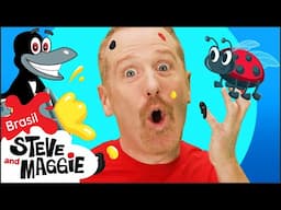 Animais Mágicos da Família de Dedos História e Mais para Crianças com Steve and Maggie Brasil