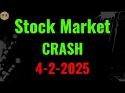 Stock Market Crash. stock analysis. 4-2-25