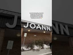 Joann fabrics closing is TRAGIC😭 #sewing
