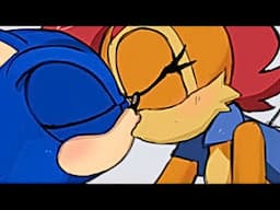 "Sonic Kissing Sally Acorn"- Sonic Comic Dub