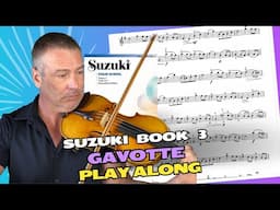 Suzuki Book 3 — Gavotte (Violin Play Along and Tutorial)