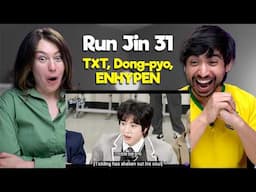 Run Jin EP.31 ft. TXT, Dongpyo & ENHYPEN | Game Master Showdown 1 Reaction!