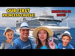 Our First PRINCESS Cruise! 👑 31 Day Transpacific Cruise on the Crown Princess 🛳 Day 1