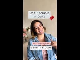 Let's Phrases in Darija #learndarija #darija