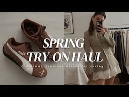 SPRING TRY-ON HAUL 2025 | GOELIA, COS, Sézane, Arket, H&M, Mango & Puma Speedcat