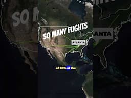 Why Atlanta Has The BUSIEST Airport In The World 🛫🤔 #geography #aviation #atlanta