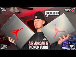 My Most Stressful Sneaker Release ! Black Metallic Jordan 5's Pickup Vlog 🔥
