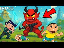 Shinchan Became Rakshas In Indus Game 👹🔥 | Shinchan Playing Indus Battle Royale | Funny Game 😂