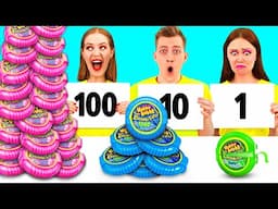 100 Layers of Food Challenge | Funny Situations by PaRaRa Challenge