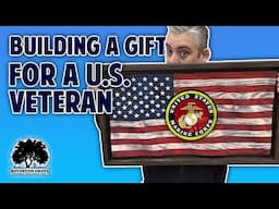 Building A Wavy Wooden American Flag for a U.S. Veteran
