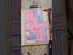 Let your 🧠 take a load off with this simple but satisfying sketchbook line exercise.#easywatercolor