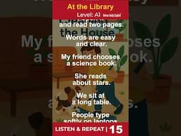 English Listening: At the Library #english listening #englishspeaking