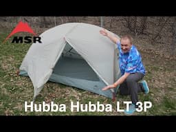 MSR Hubba Hubba LT 3P Setup - Versatile 3-4 Person Tent