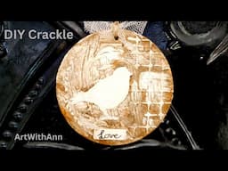 *EASY*GIFT tag| using a wooden blank| Texture paste acrylics /stencil