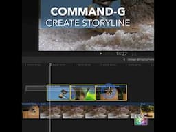 Final Cut Pro Shortcut | Command-G | Create Storyline
