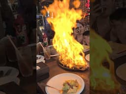Dinner was on fire! #flame #hot #burning #crab #seafood