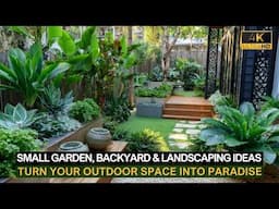 🌼 Small Garden, Backyard & Landscaping Ideas to Turn Your Outdoor Space into Paradise