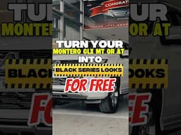 TURN YOUR #MonteroSport into BLACK SERIES LOOKS FOR FREE!