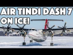 FROZEN LAKE ACTION! Air Tindi Dash 7 on ICE - Spotting and flying!
