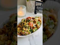 Chickpea Tomato and Cucumber Salad 🥗 with Sun-dried Tomatoes #salad #healthysalad #recipes #shorts