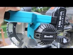 Portable Precision Cutting! SEESII 18v Battery Compound Sliding Miter Saw: A $200 full featured tool