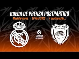 Post-game Press Conference | Real Madrid - Olympiacos | Playoffs | Game 3