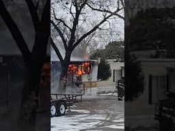 Trailer Destroyed in Arson Attack