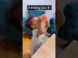 JJ drinking juice 🥤