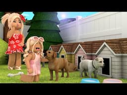 FAMILY ADOPTS A PET DOG! *BRATTY GIRL STEALS OUR DOG!* Roblox Bloxburg Voiced Roleplay