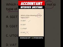#Accountant #Interview Questions #Accounting Journal Entries #gst #taxation