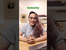 What does TEMERITY mean? 🤔 #learnwithlyqa #englishlanguage #wordoftheday #englishlearning