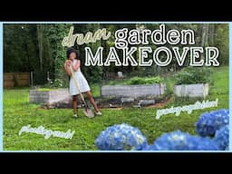 creating my first garden🫐| GARDENING MARATHON, Plant Shopping, Seed Starting, Spring Garden Makeover