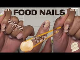 Do These Look Like Dumplings 🥟 | food nails